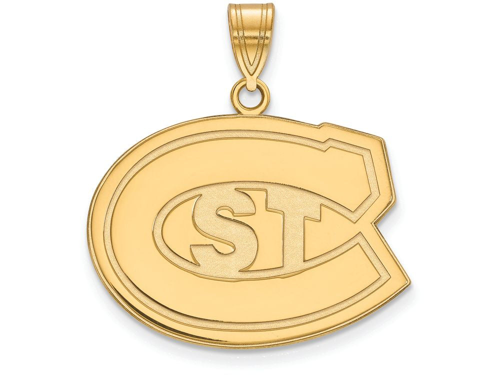 Logoart Sterling Silver Gp St. Cloud State Large Pendant