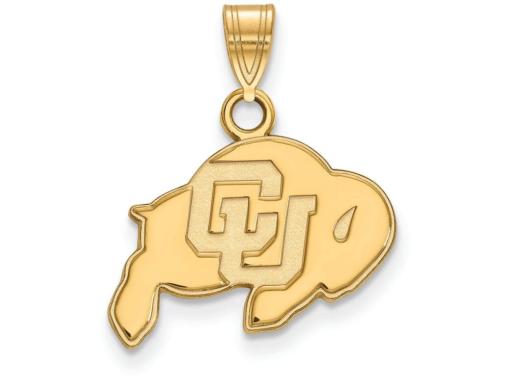 Logoart Sterling Silver Gp University Of Colorado Small Pendant