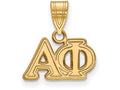 Logoart Sterling Silver Gp Alpha Phi Medium Pendant