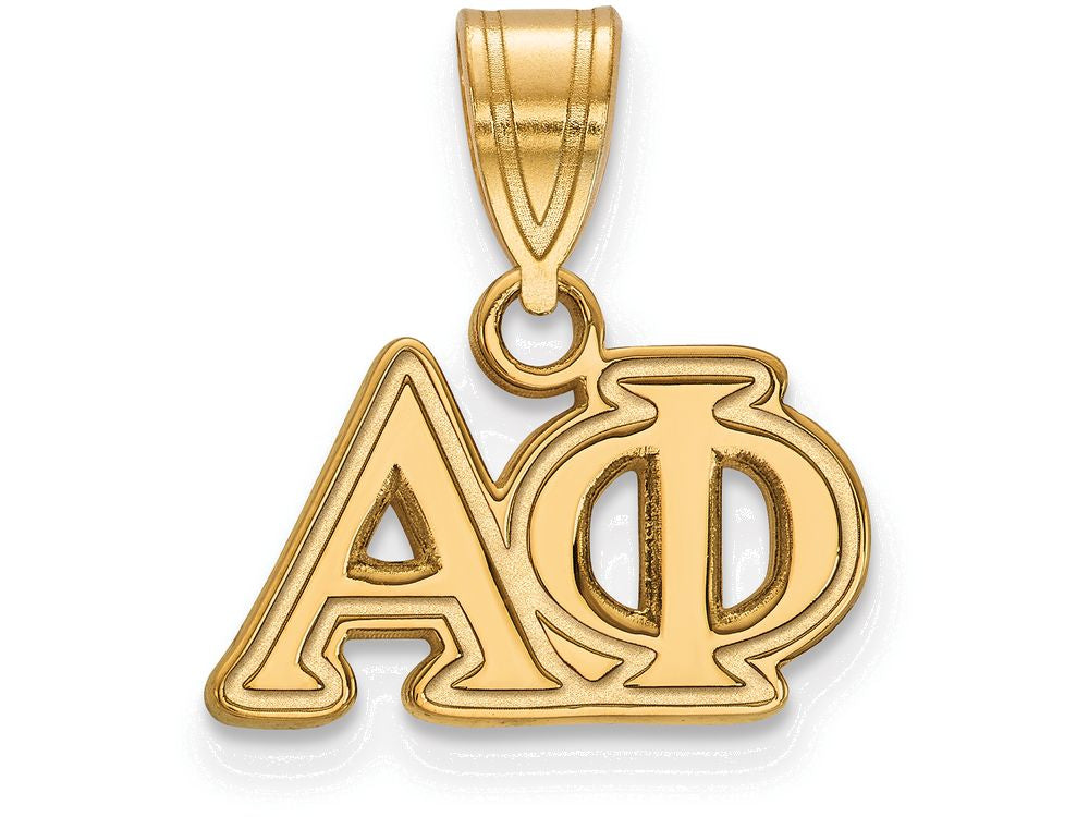 Logoart Sterling Silver Gp Alpha Phi Medium Pendant