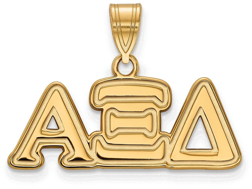 Logoart Sterling Silver Gp Alpha Xi Delta Medium Pendant