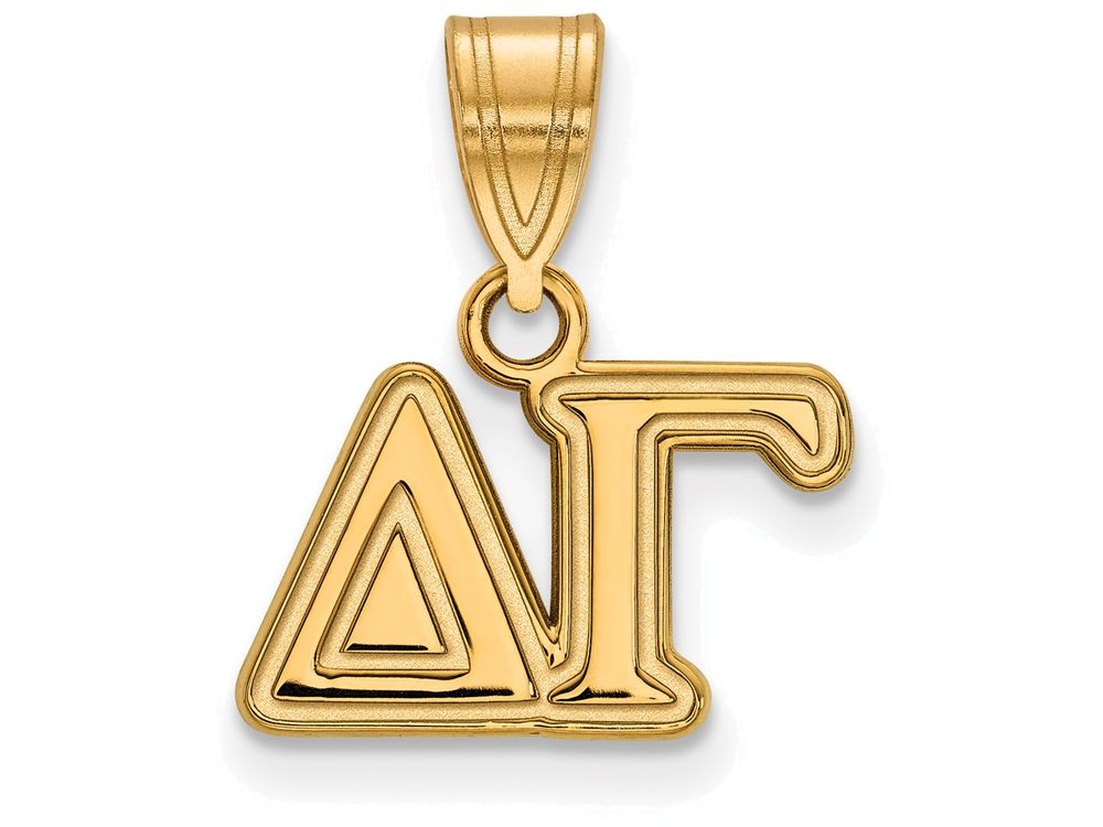 Logoart Sterling Silver Gp Delta Gamma Medium Pendant