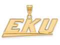 Logoart Sterling Silver Gp Eastern Kentucky University Medium Pendant