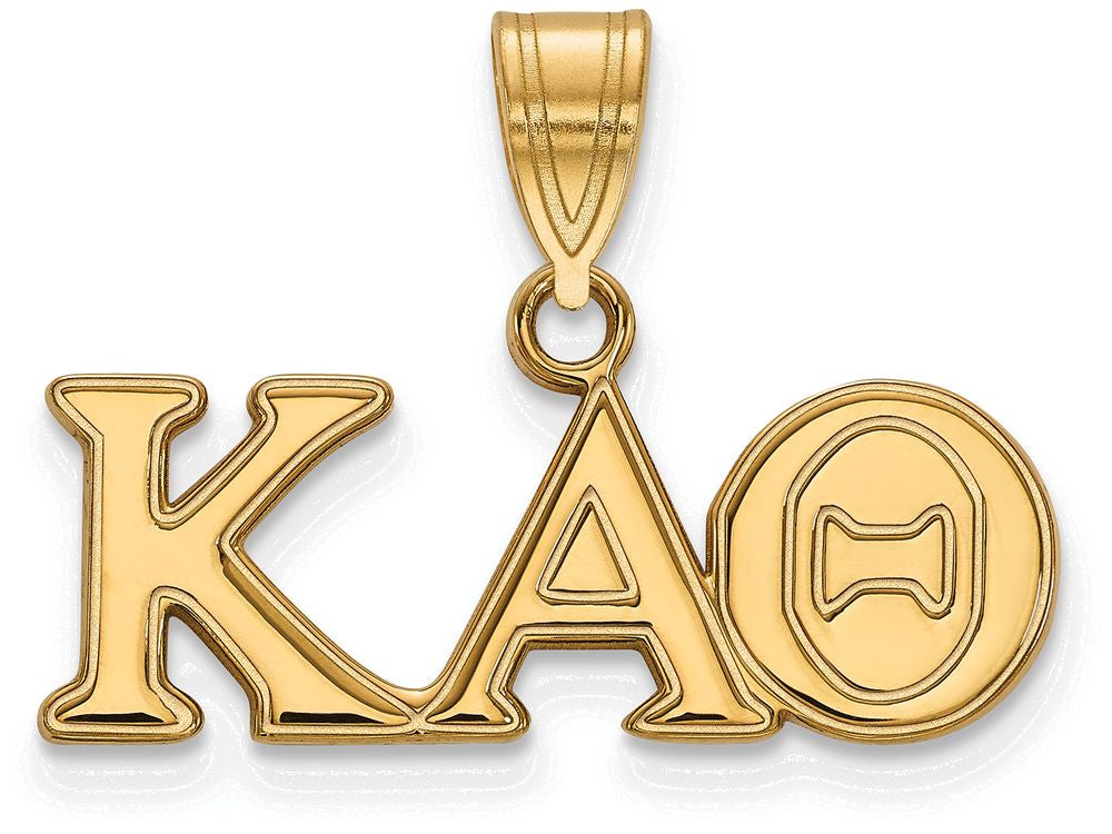 Logoart Sterling Silver Gp Kappa Alpha Theta Medium Pendant