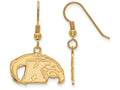 Logoart Sterling Silver Gp Kent State University Small Dangle Earrings