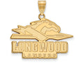 Logoart Sterling Silver Gp Longwood University Large Pendant
