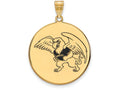 Logoart Sterling Silver Gp Misterling Silverouri Western State U Extra Large  Enamel Disc Pendant