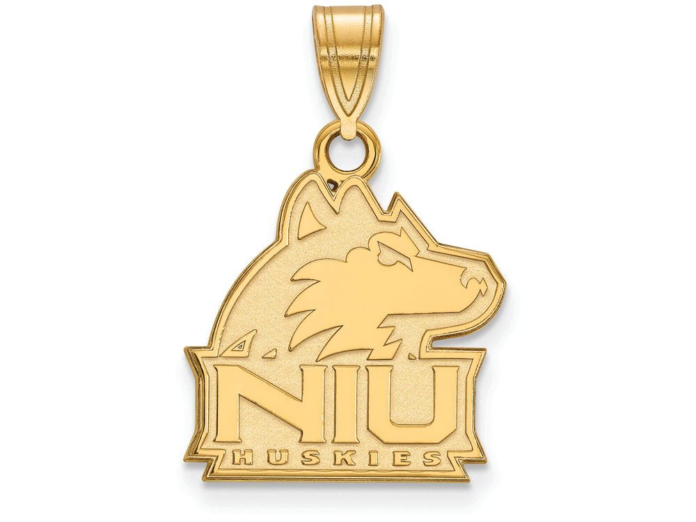 Logoart Sterling Silver Gp Northern Illinois University Medium Pendant