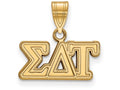 Logoart Sterling Silver Gp Sigma Delta Tau Medium Pendant