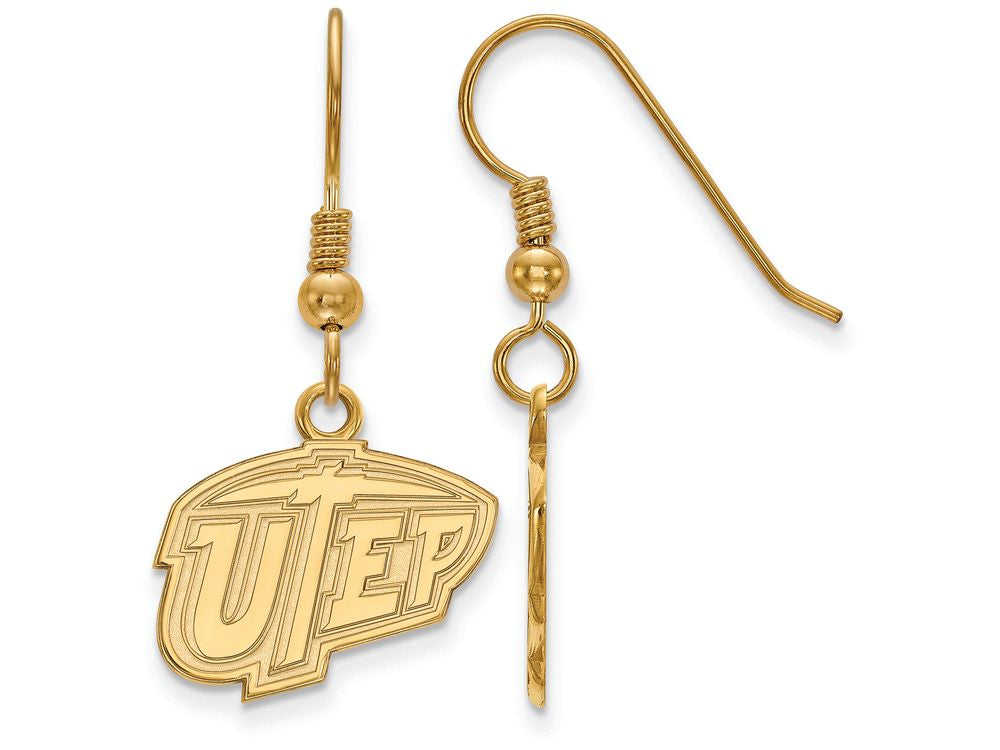 Logoart Sterling Silver Gp The U Of Texas At El Paso Small Dangle Earrings