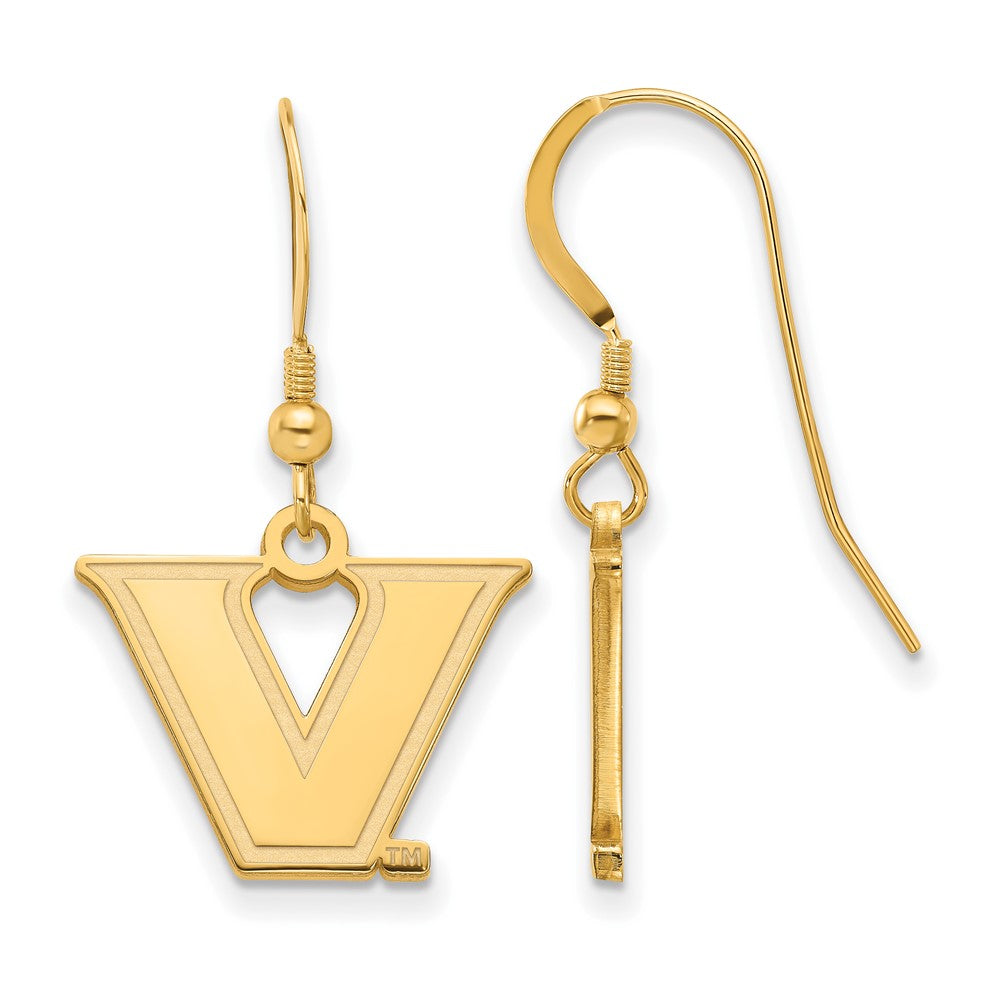 Logoart Sterling Silver Gp Vanderbilt University Small Dangle Earrings