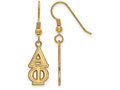Logoart Sterling Silver Gp Alpha Phi Dangle Medium Earrings