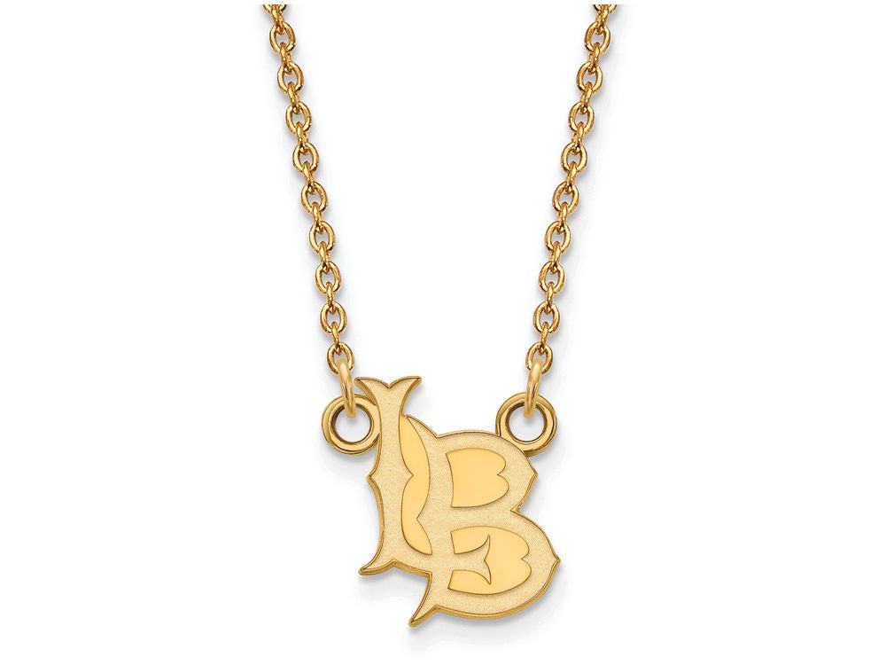 Logoart Sterling Silver Gp California State University, Long Beach Small Pendant N