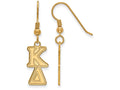 Logoart Sterling Silver Gp Kappa Delta Dangle Small Earrings