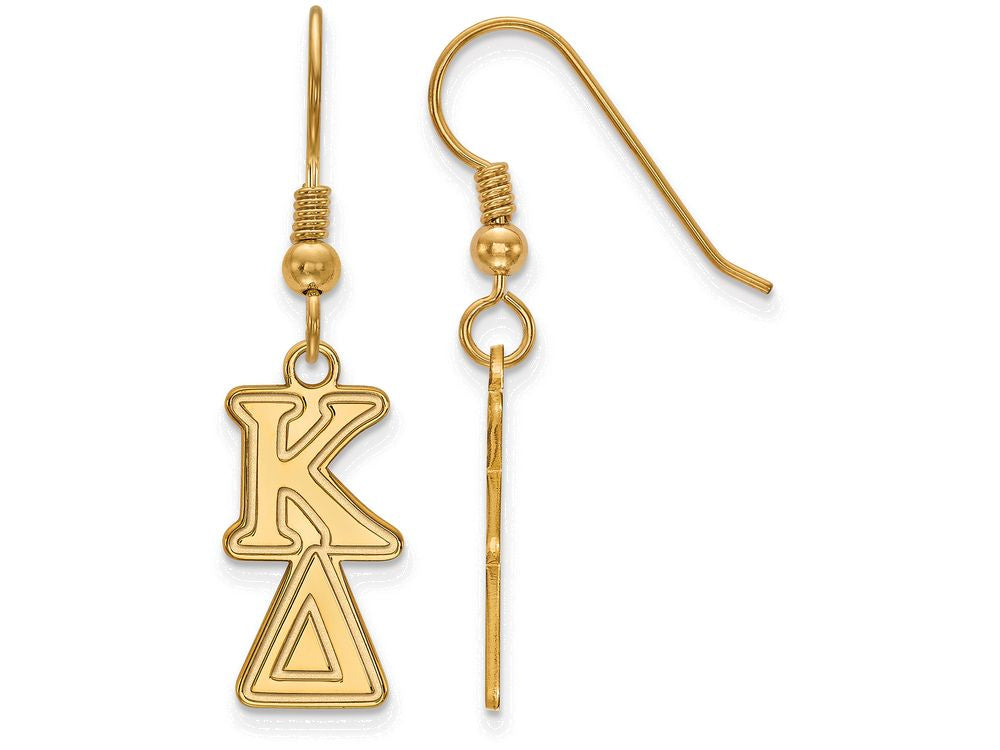 Logoart Sterling Silver Gp Kappa Delta Dangle Small Earrings