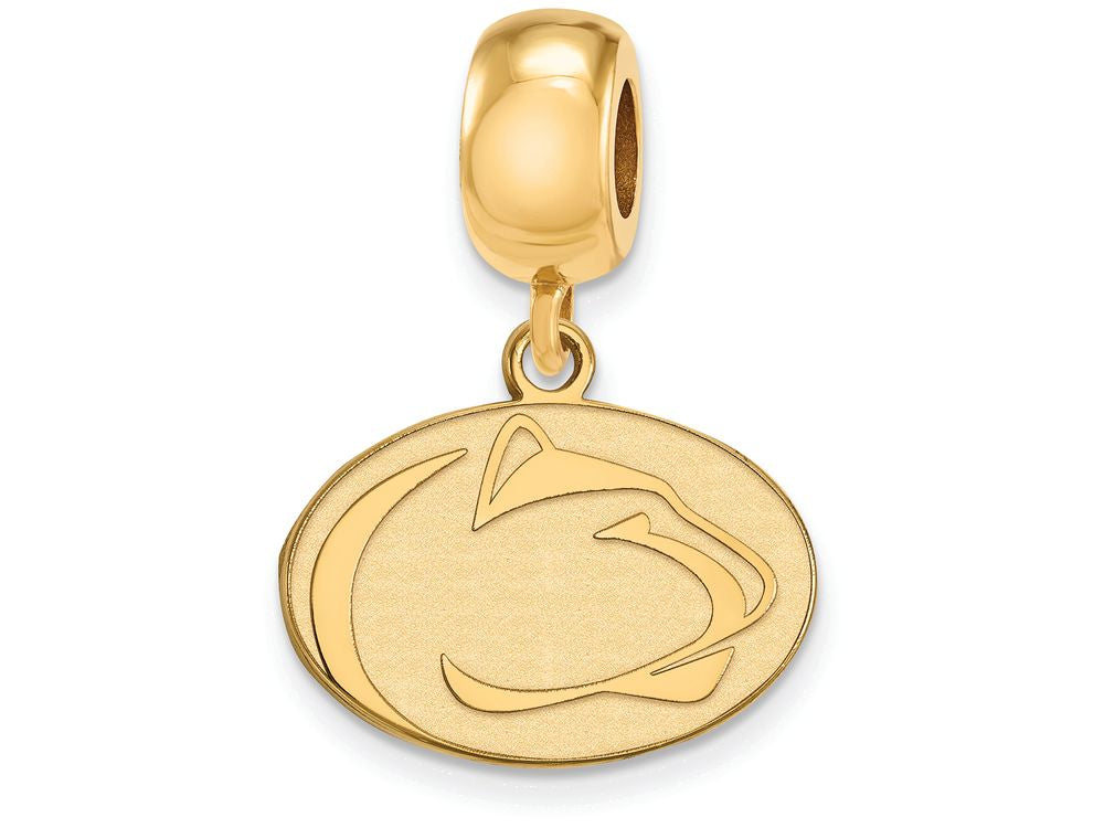 Logoart Sterling Silver Gp Penn State University Small Dangle Bead
