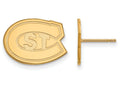 Logoart Sterling Silver Gp St. Cloud State Small Post Earrings