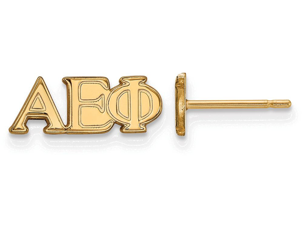 Logoart Sterling Silver Gp Alpha Epsilon Phi Extra Small Post Earrings