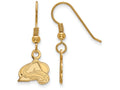Sterling Silver Gp Nhl Logoart Colorado Avalanche Extra Small Dangle Earrings