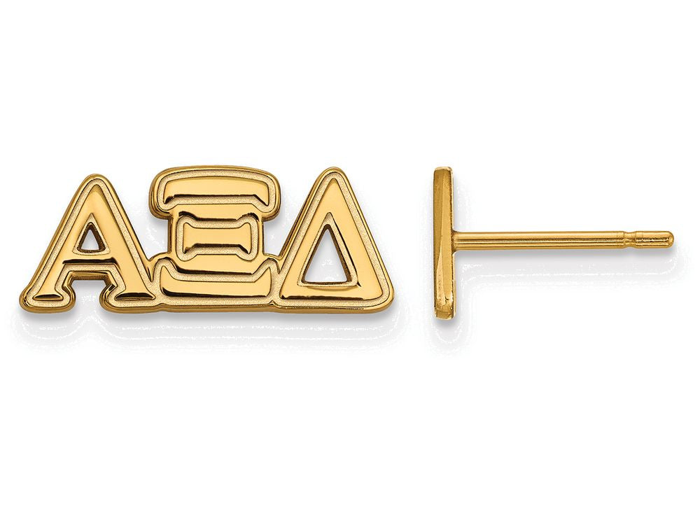 Logoart Sterling Silver Gp Alpha Xi Delta Extra Small Post Earrings