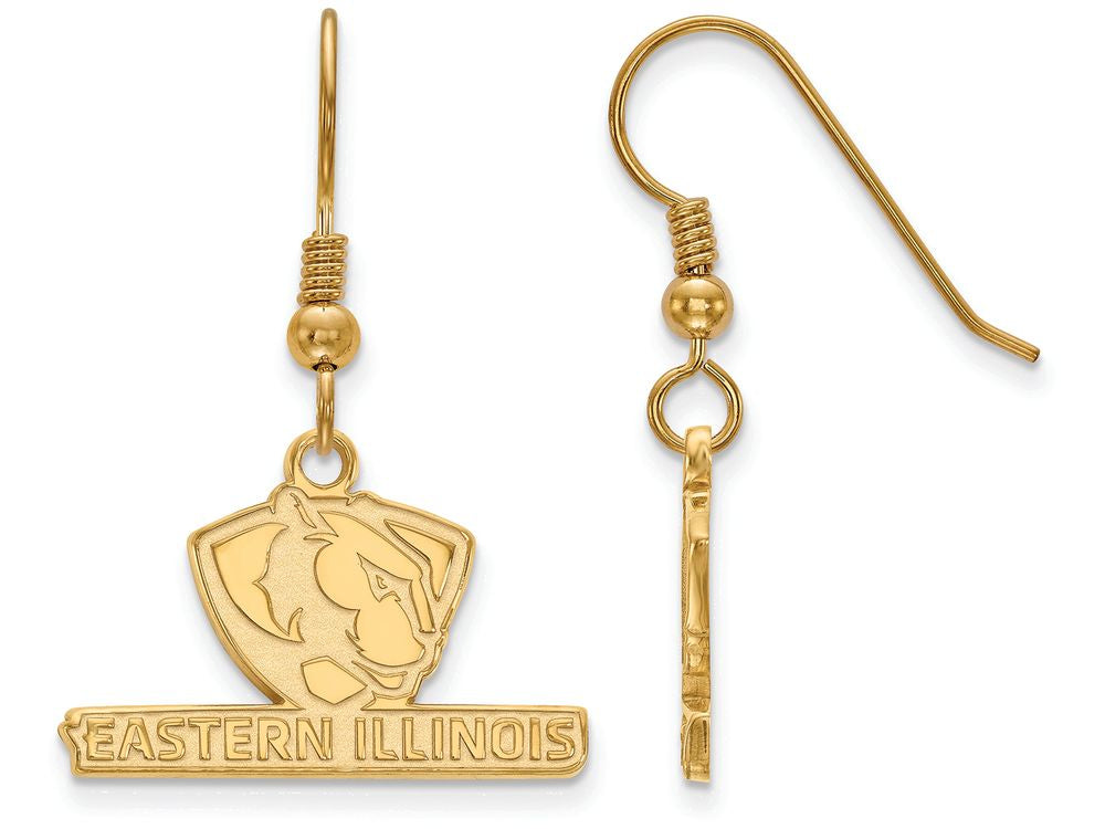 Logoart Sterling Silver Gp Eastern Illinois University Small Dangle Earrings