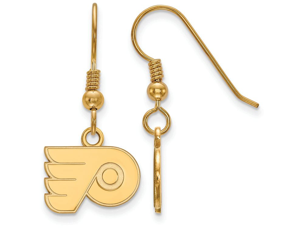Sterling Silver Gp Nhl Logoart Philadelphia Flyers Extra Small Dangle Earrings