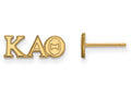 Logoart Sterling Silver Gp Kappa Alpha Theta Extra Small Post Earrings