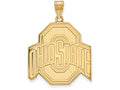 Logoart Sterling Silver Gp Ohio State University Extra Large  Pendant
