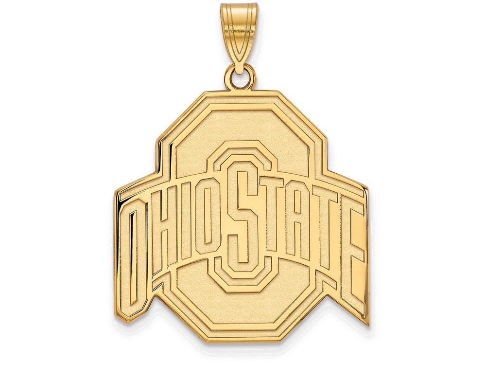 Logoart Sterling Silver Gp Ohio State University Extra Large  Pendant