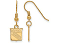 Sterling Silver Gp Nhl Logoart New York Rangers Extra Small Dangle Earrings