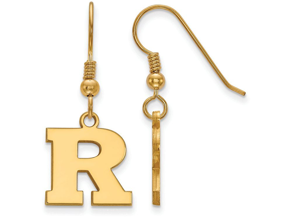 Logoart Sterling Silver Gp Rutgers Small Dangle Earrings