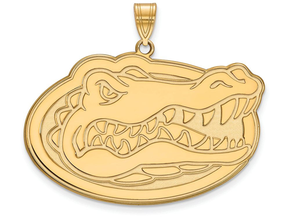 Logoart Sterling Silver Gp University Of Florida Extra Large  Pendant