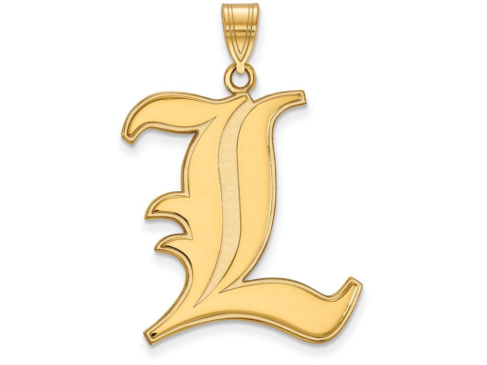 Logoart Sterling Silver Gp University Of Louisville Extra Large  Pendant