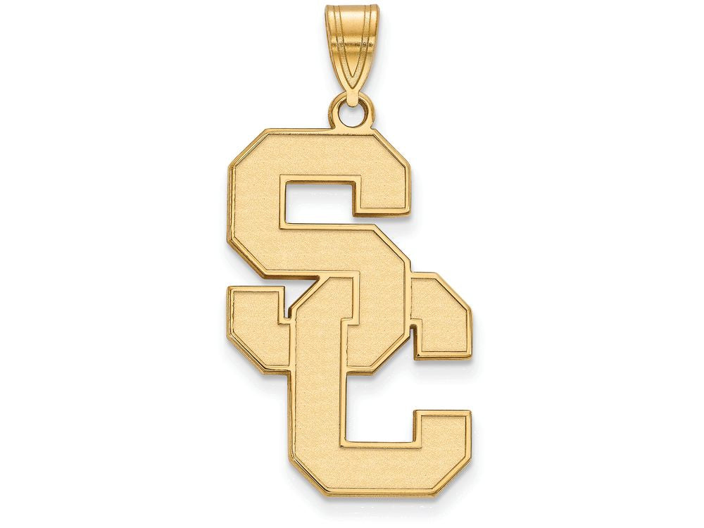 Logoart Sterling Silver Gp University Of Southern California Extra Large  Pendant