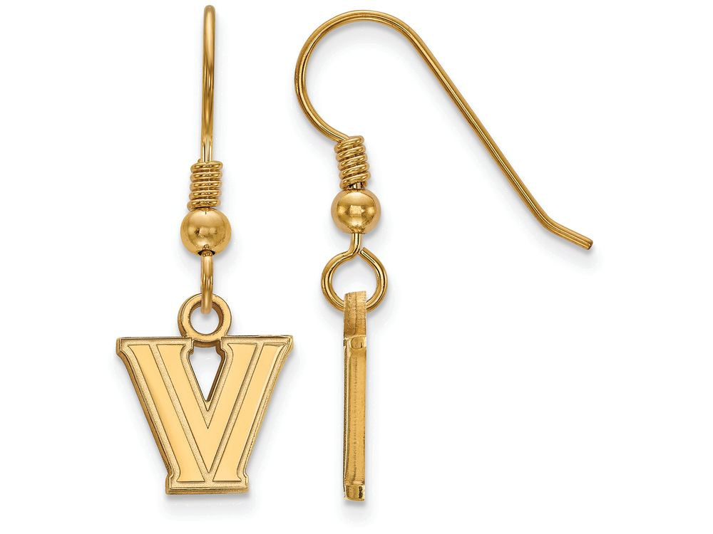 Logoart Sterling Silver Gp Villanova University Extra Small Dangle Earrings