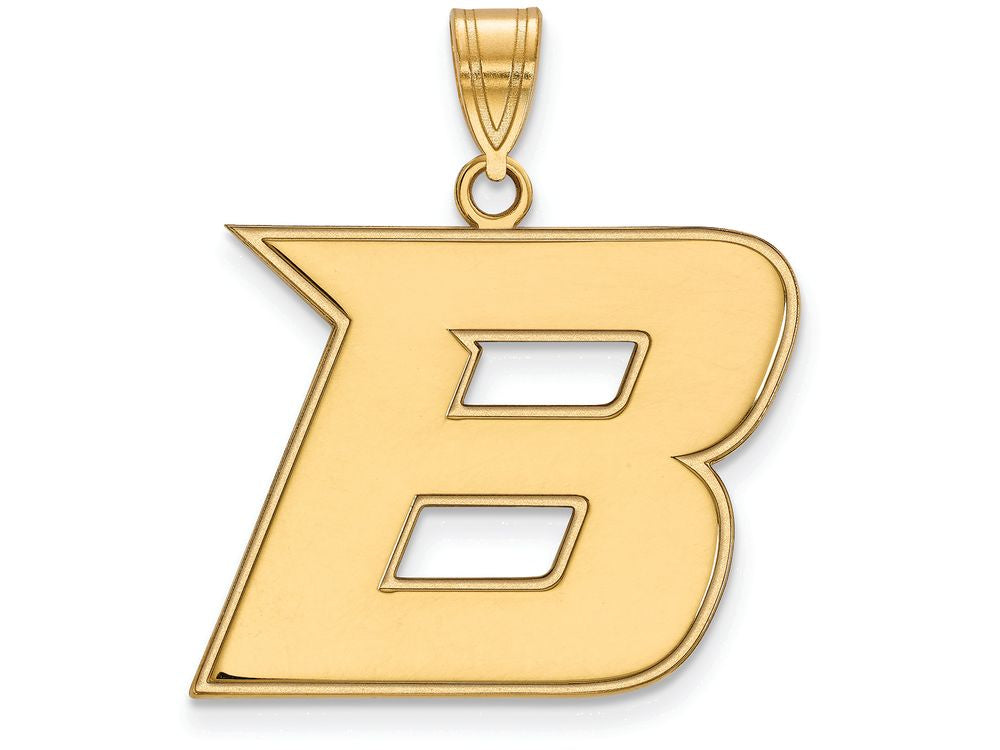 Logoart Sterling Silver Gp Boise State University Large Pendant