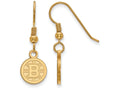 Sterling Silver Gp Nhl Logoart Boston Bruins Extra Small Dangle Earrings