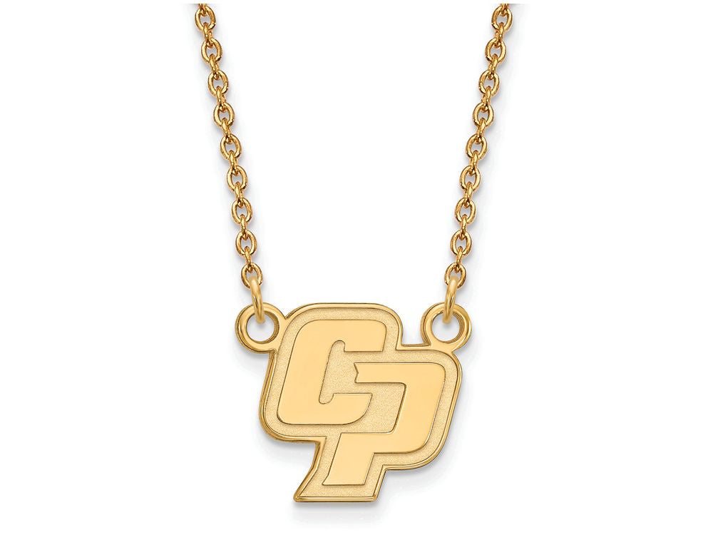 Logoart Sterling Silver Gp California Polytechnic State University Small Pendant Necklace