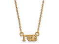 Logoart Sterling Silver Gp Gamma Phi Beta Extra Small Pendant Necklace