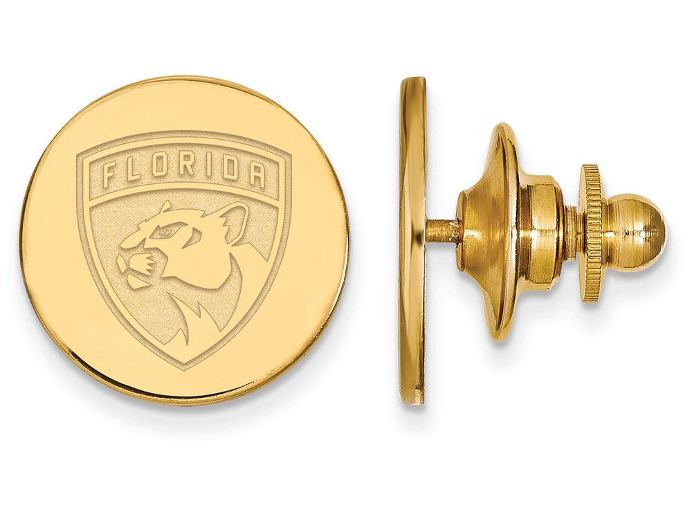 Sterling Silver Gp Nhl Logoart Florida Panthers Lapel Pin