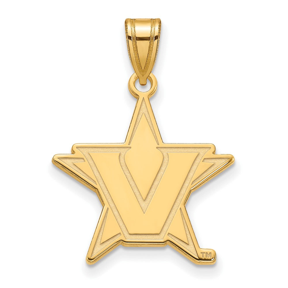 Logoart Sterling Silver Gp Vanderbilt University Large Pendant