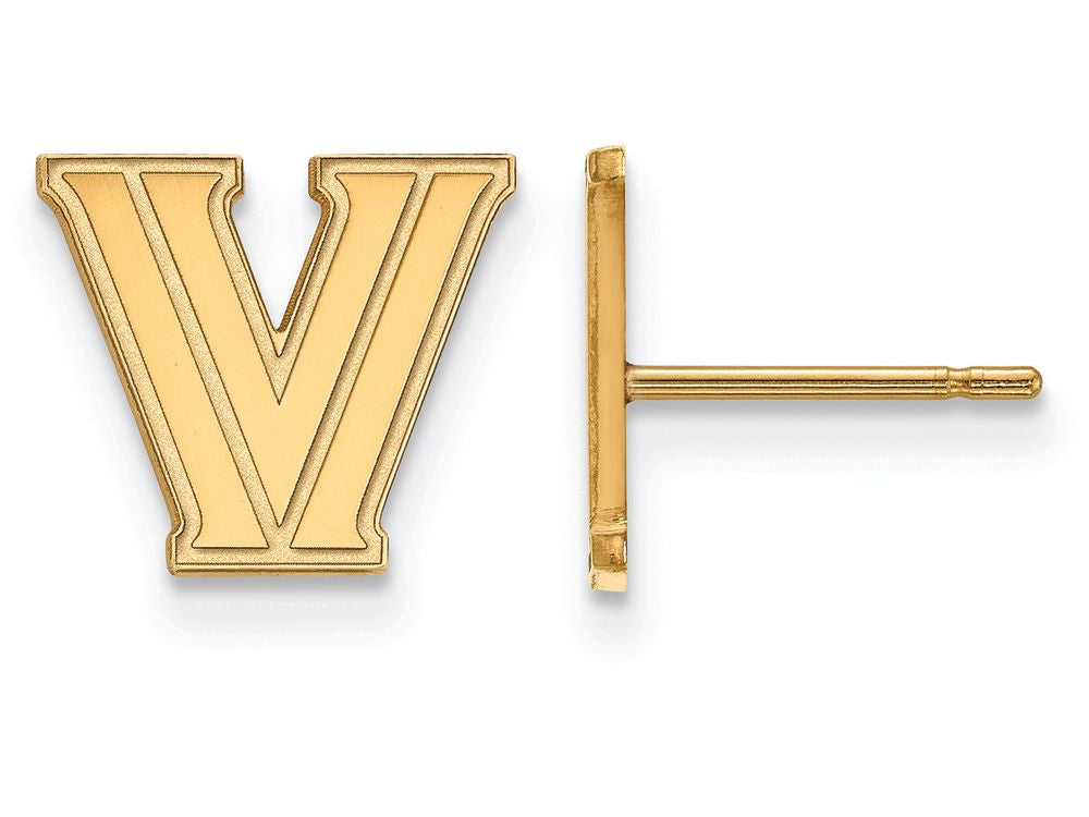 Logoart Sterling Silver Gp Villanova University Extra Small Post Earrings