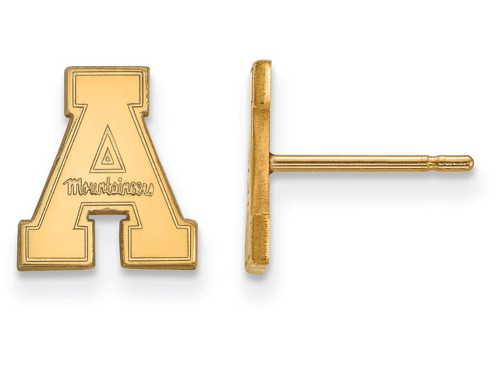 Logoart Sterling Silver Gp Appalachian State University Extra Small Post Earrings