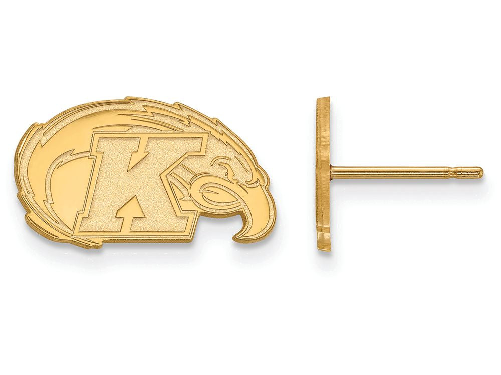 Logoart Sterling Silver Gp Kent State University Extra Small Post Earrings