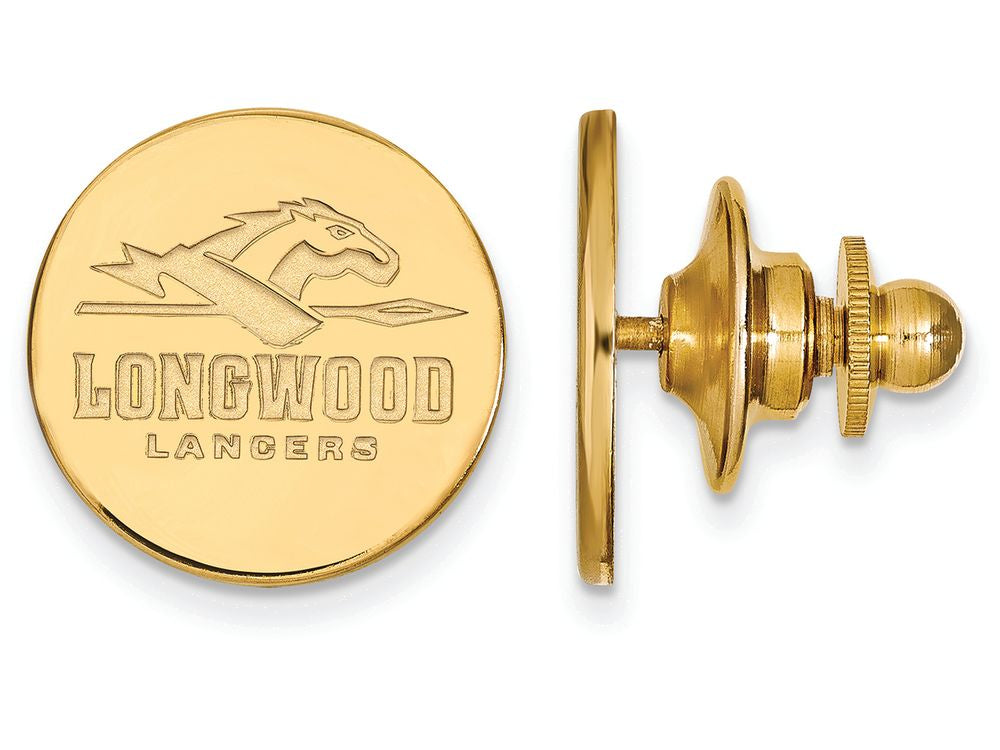 Logoart Sterling Silver Gp Longwood University Lapel Pin