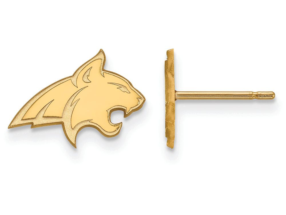 Logoart Sterling Silver Gp Montana State University Extra Small Post Earrings