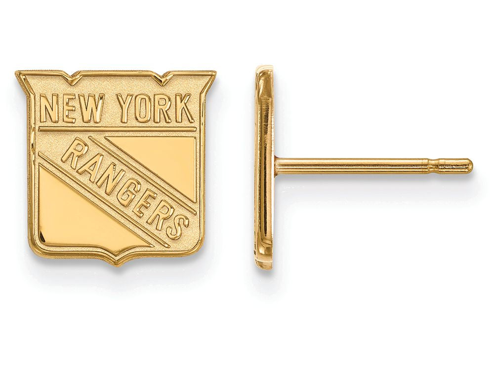 Sterling Silver Gp Nhl Logoart New York Rangers Extra Small Post Earrings