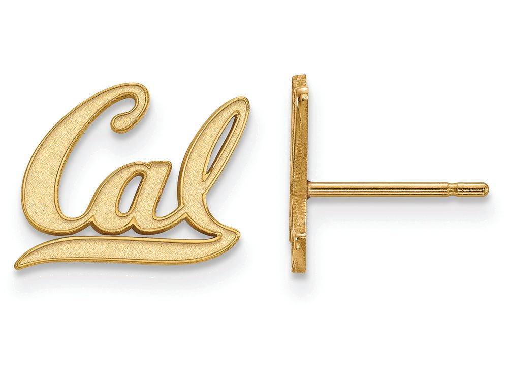 Logoart Sterling Silver Gp University Of California Berkeley Extra Small Post Earrings