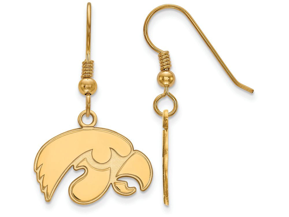 Logoart Sterling Silver Gp University Of Iowa Small Dangle Earrings