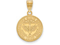 Logoart Sterling Silver Gp Youngstown State U Medium Crest Pendant